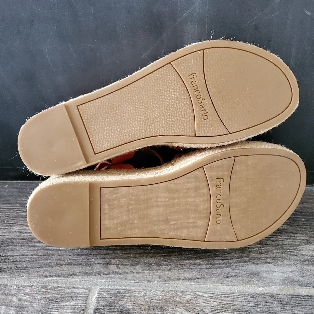 NEW Franco Sarto Tennia Red Espadrille Sandals